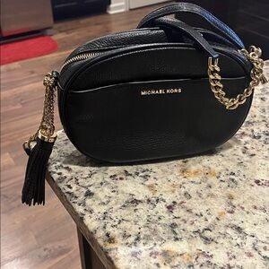 Black and Gold Women's Crossbody Bag